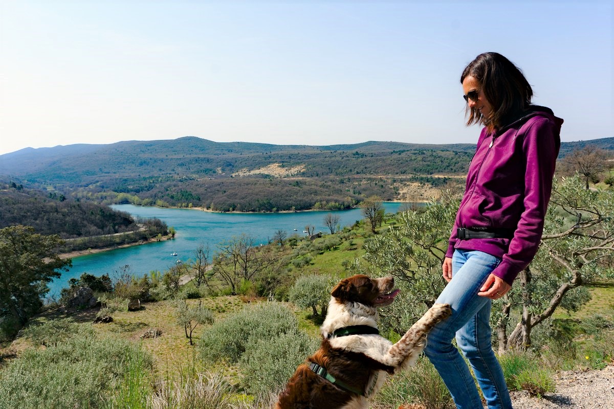 Les Gorges du Verdon avec son chien